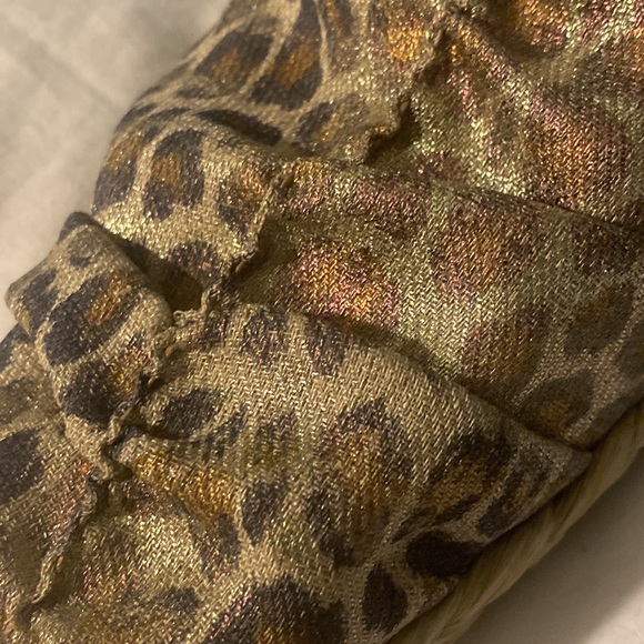 NEW Stuart Weitzman Denia Cheetah Linen Wedge Shine Espadrilles 8.5 / 9 - Picture 2 of 6